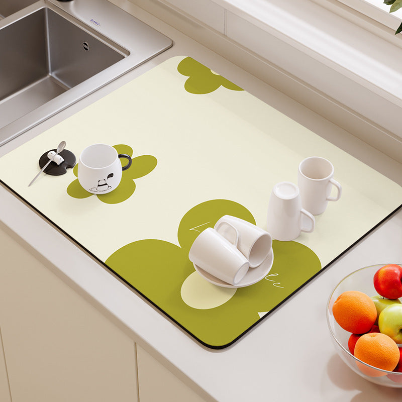 Modern & Minimalism Kitchen Countertop Water Draining Pad