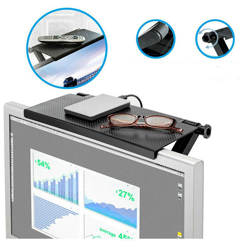 TV Remote Control For The Shelf Above The Computer Monitor