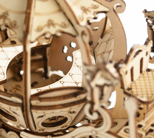 Robotime Pumpkin Cart Model 3D Wooden Puzzle Games Assembly Toys For Children Kids Girls Birthday Christmas Gift Dropshipping