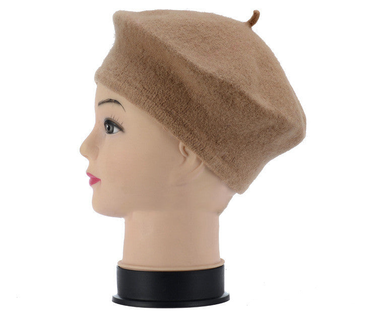 Korean Style Autumn And Winter Women's Wool Beret Hat