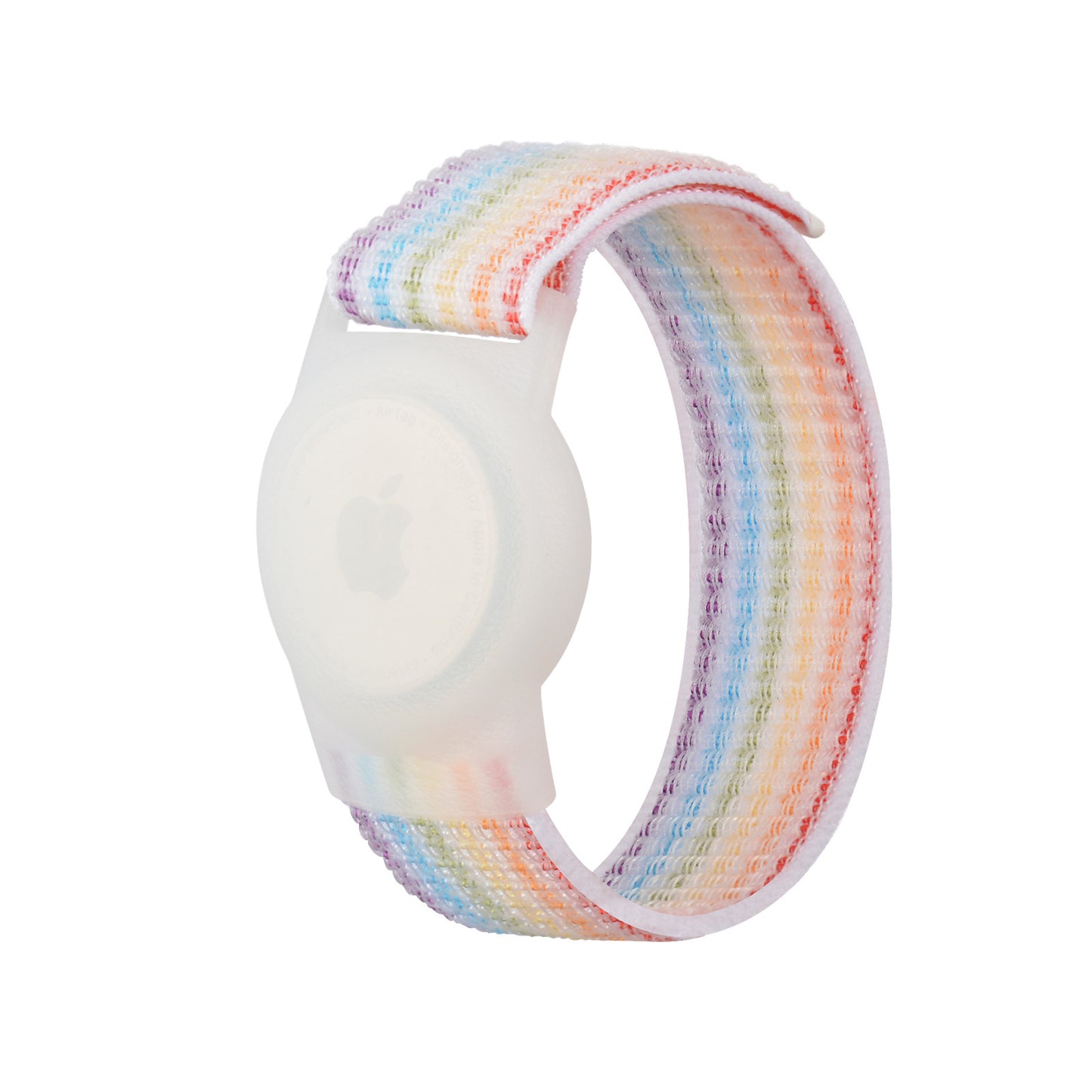 Airtag Kids Wristband - Soft Shell Rainbow Strap for Apple Airtag