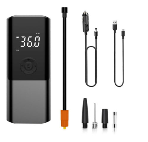 Wireless Portable Electric Car Air Pump – High Power 60W, USB & Cigarette Lighter Charging