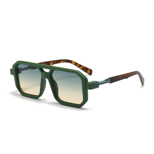 Retro Double Beam Pilot Luxury Sunglasses