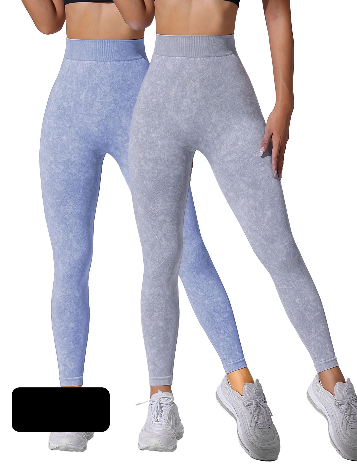 2-Pack Seamless Sand-Washed High-Waist Yoga Pants