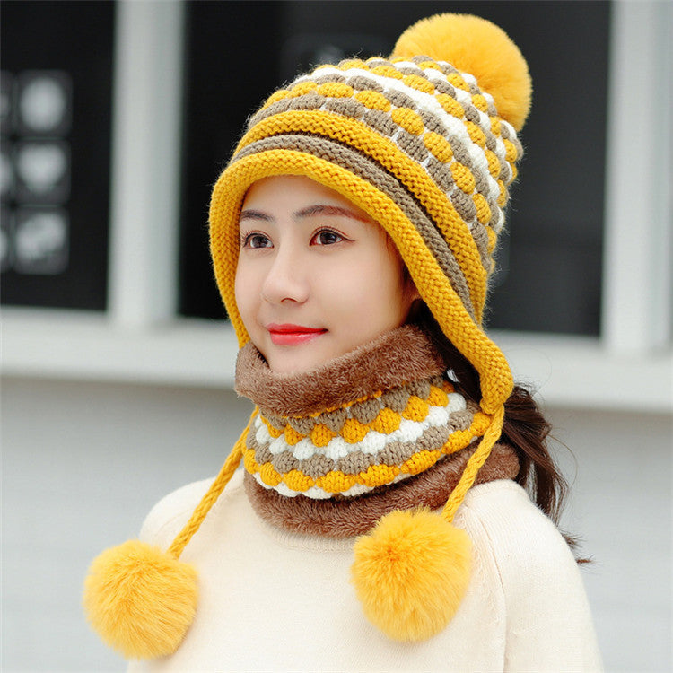 Women's Outdoor Cycling Fleece Thick Wool Hat