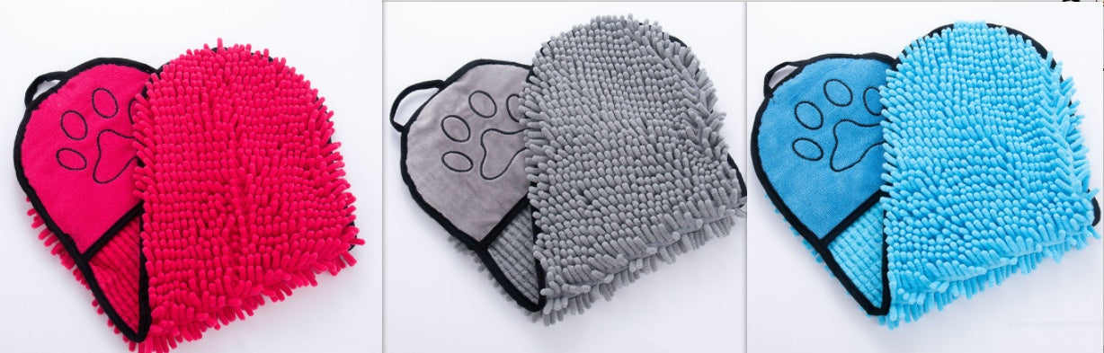 Super Absorbent Dog Bathrobe Microfiber Bath Towels - Quick-Drying Pet Towels