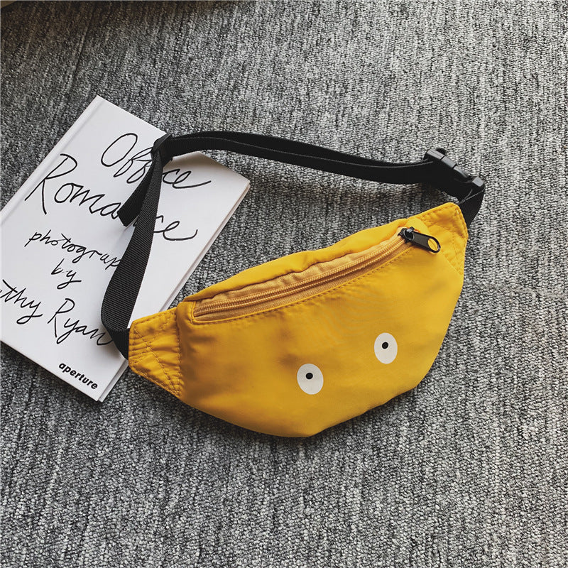 Children's Single-Shoulder Waist Bag - Funny Pattern Casual Backpack
