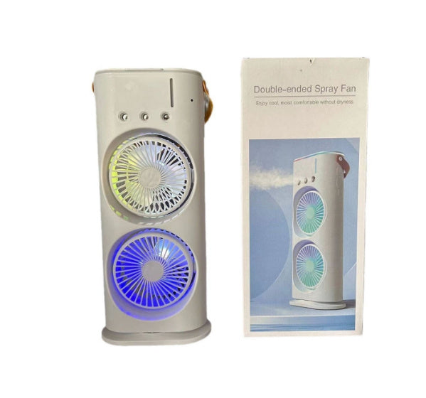 Double-headed Three-hole Spray Cooling Fan
