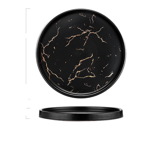 Nordic Style Marble Plate Household Ceramic Dish