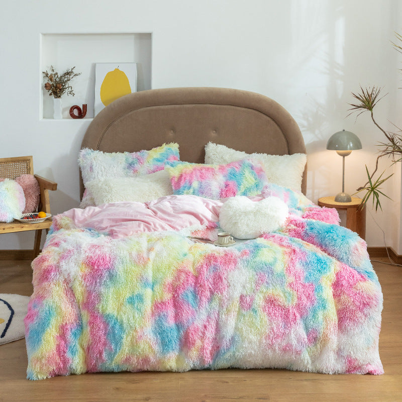Korean Style Cloud Mink Velvet Coral Velvet Bed Sheet