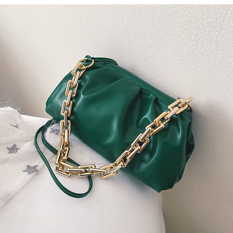 Ladies shoulder shoulder cloud bag