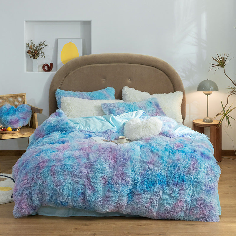 Korean Style Cloud Mink Velvet Coral Velvet Bed Sheet