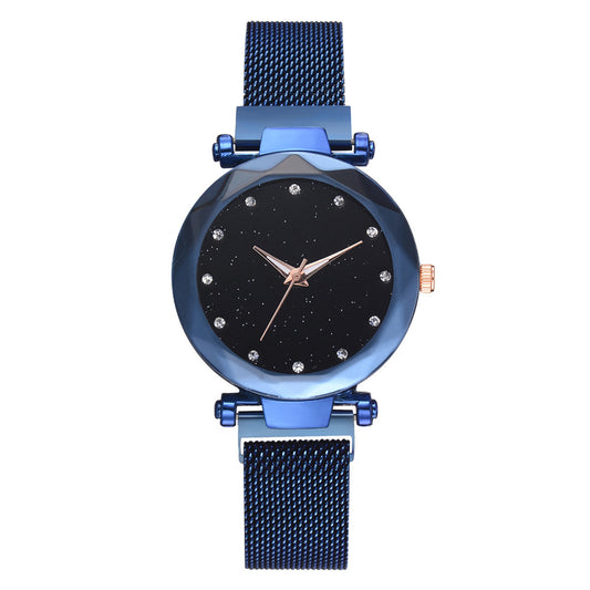 Luxury Women’s Starry Sky Magnet Buckle Bracelet Watch