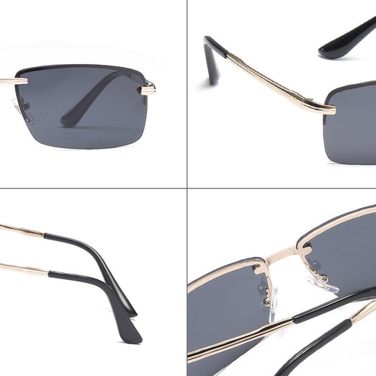 Polarized Frameless Sunglasses for Men