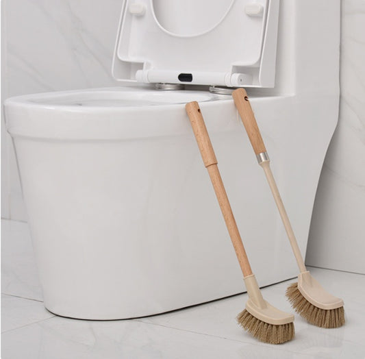 Wooden Household Handle Toilet Brush - Efficient Bathroom Cleaning Tool