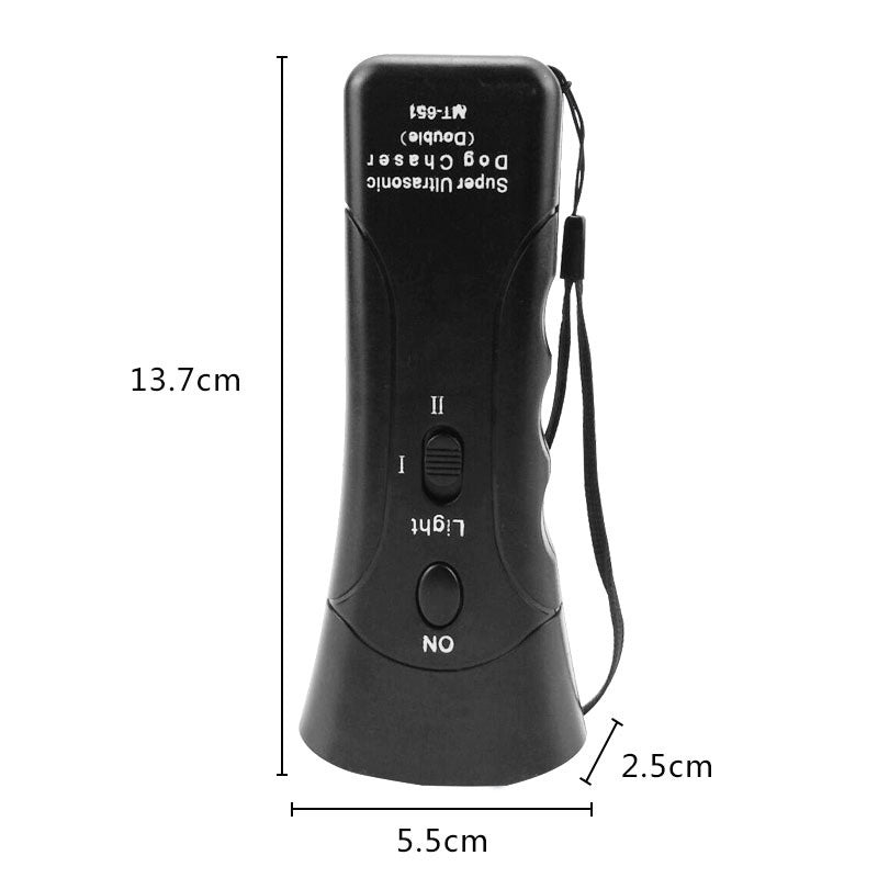 3-in-1 Anti Barking Dog Training Device Ultrasonic Dog Training Repeller LED Flashlight