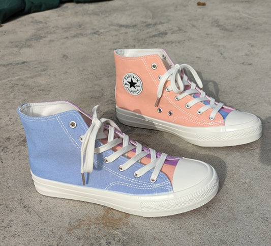 Men's Shoes UV Color Changing Canvas Shoes Men