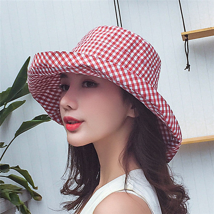 Spring and Summer Folding Cotton Wind Sun Hat