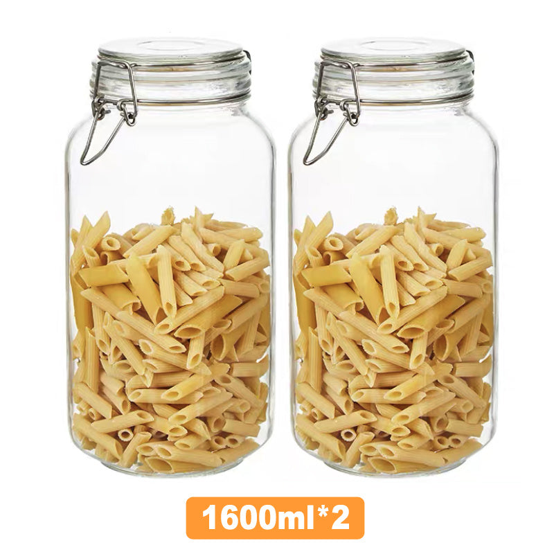 Glass Sealed Cans For Kitchen Food