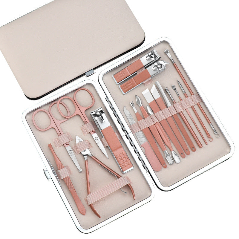 23-Piece Stainless Steel Manicure Set – Professional Nail Clippers & Personal Care Kit