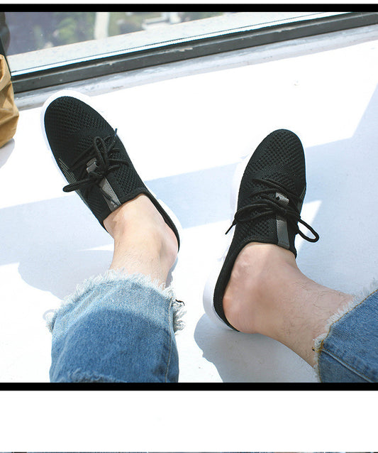 Men’s Summer Slippers – Breathable Mesh Baotou Sandals