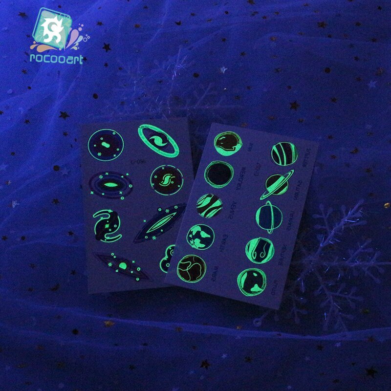 Waterproof Kids Aerospace Luminous Tattoo Stickers