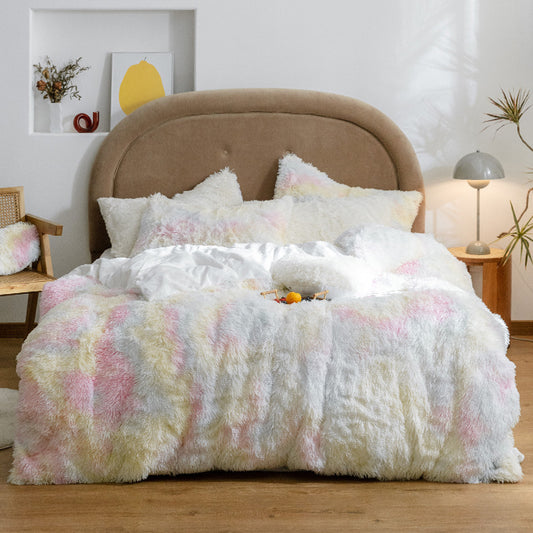 Korean Style Cloud Mink Velvet Coral Velvet Bed Sheet
