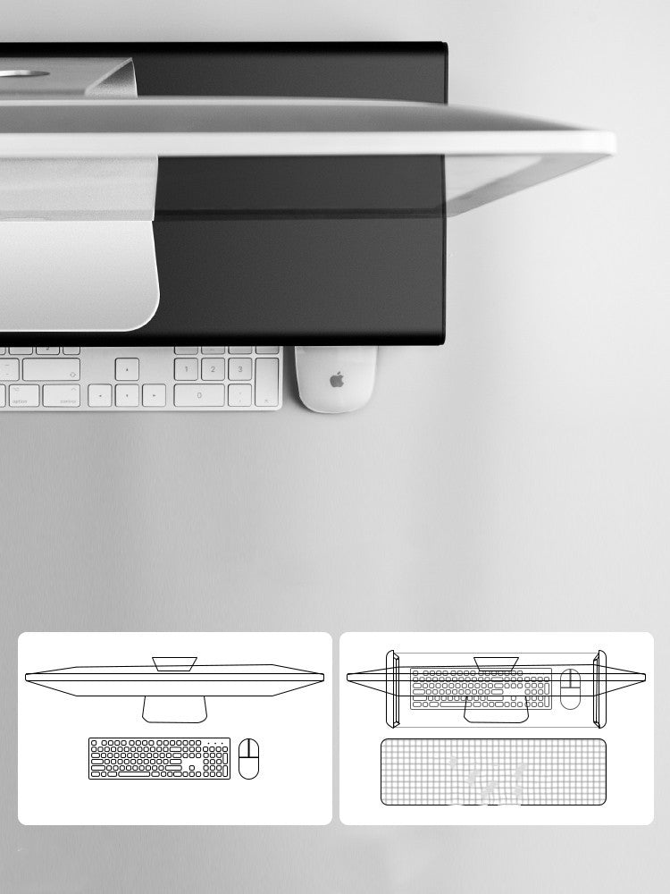 Desktop Computer Monitor LCD Screen Increased Rack