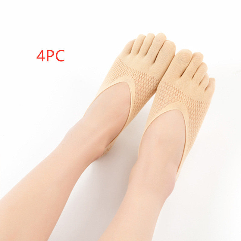 Women's Velvet Five Toe Socks - Breathable & Sweat-Absorbing