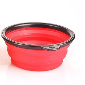 2-in-1 Pet Water Bottle Dispenser - Travel Portable Dog Cat Drinking Silicone Bowl