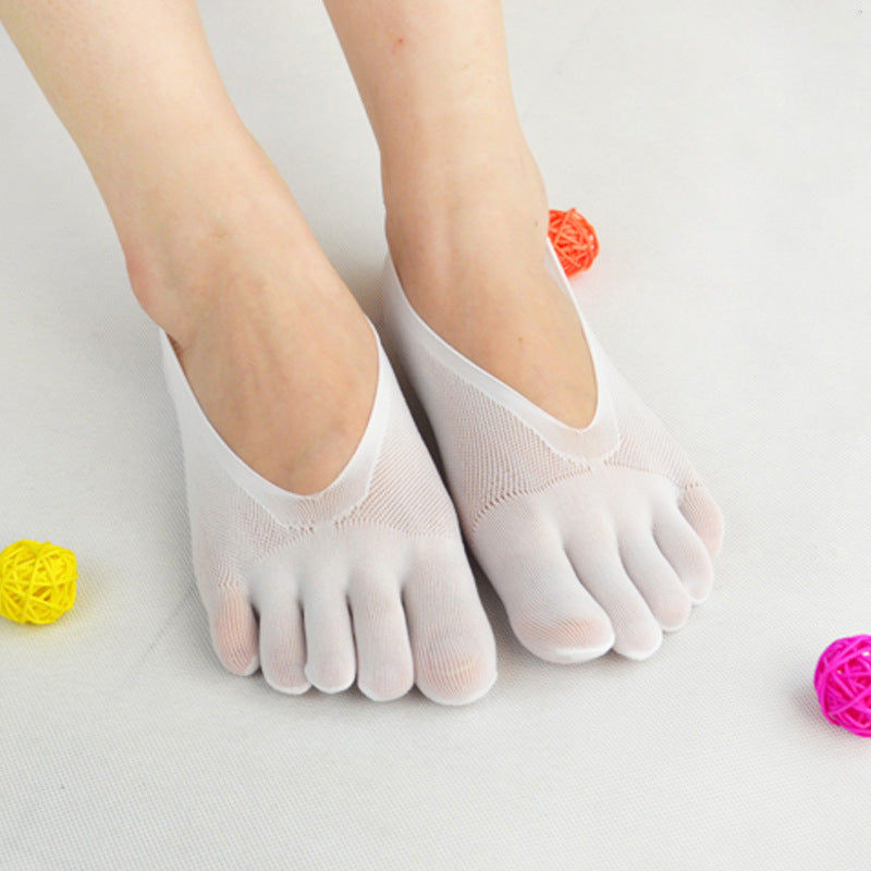 Four Seasons Ultra-Thin Toe Socks - Breathable & Invisible Boat Socks