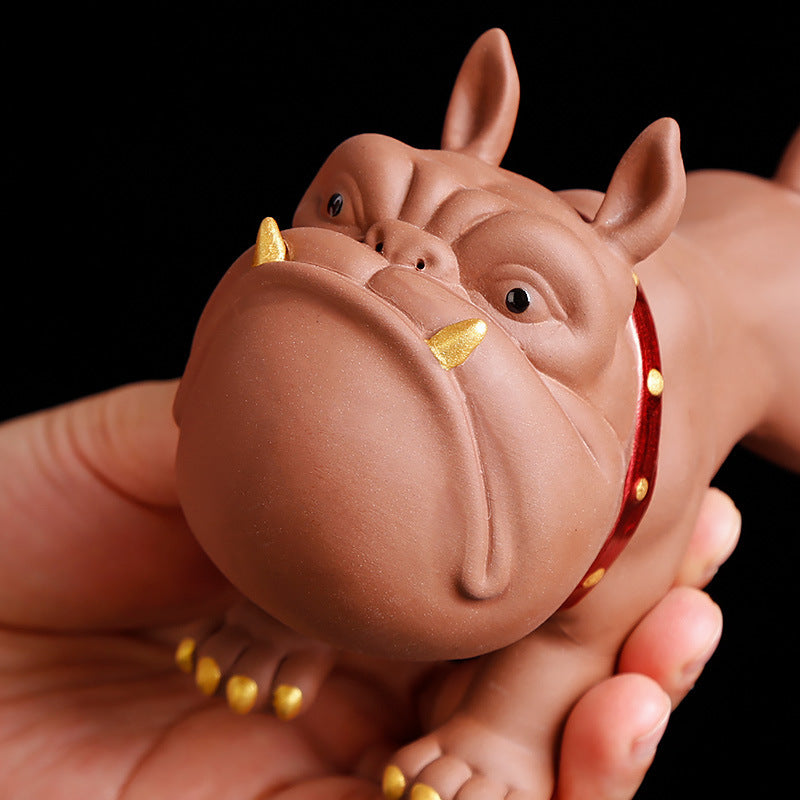 Purple sand tea pet ornaments boutique home tea set accessories small toys tea table decorations tea art furnishings creative cute