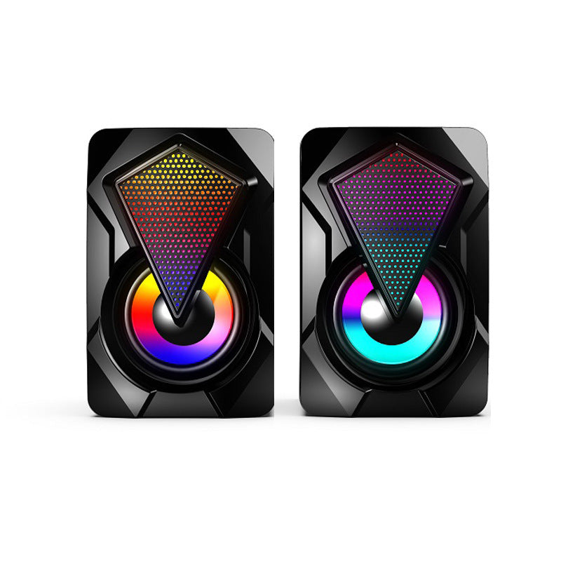 RGB Desktop Laptop Mobile Phone USB Audio Mini Desktop Home Office Subwoofer Speaker