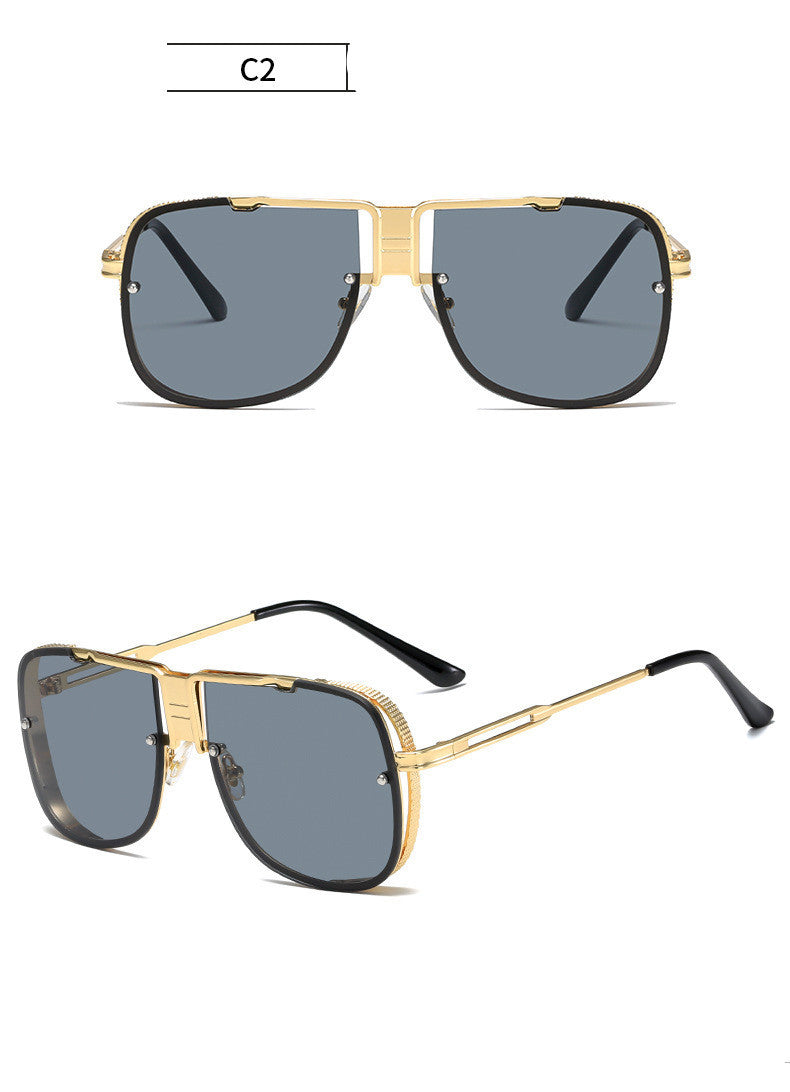 Metal Fashion Street Style Retro Sunglasses