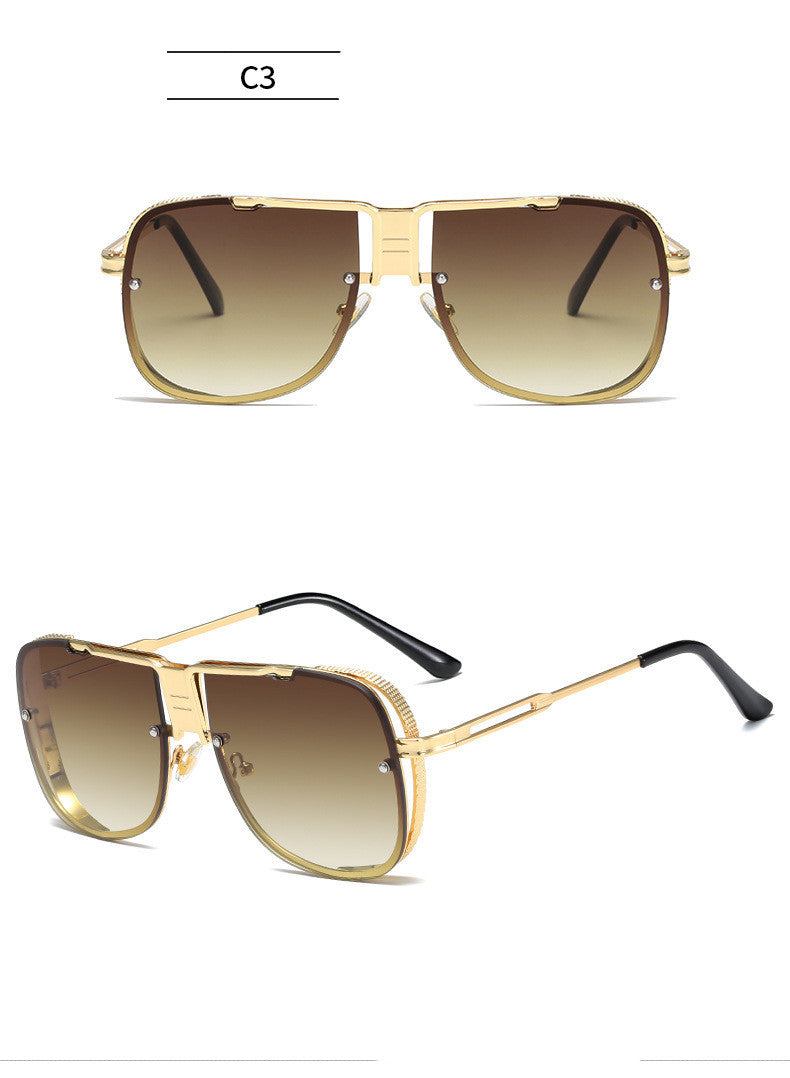 Metal Fashion Street Style Retro Sunglasses