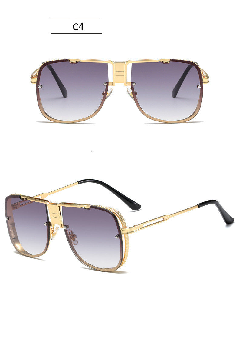 Metal Fashion Street Style Retro Sunglasses