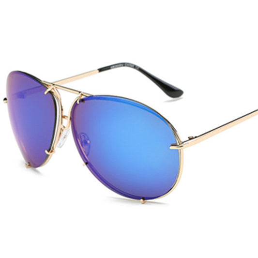 Color Film Big Frame Sunglasses for Men & Women