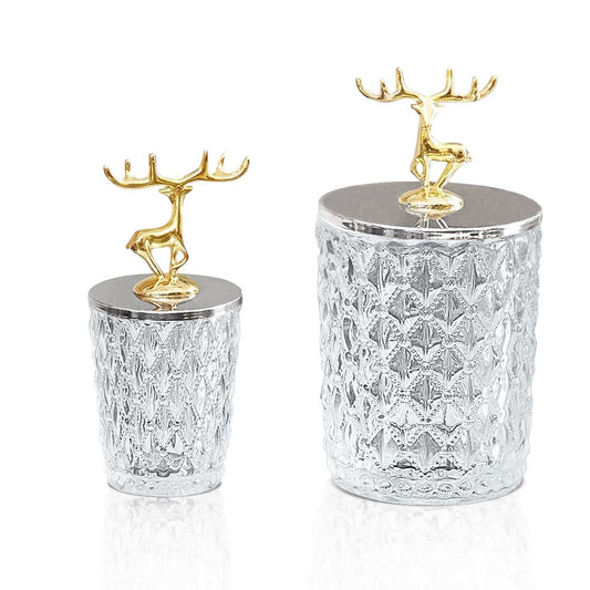 Retro Glass Storage Jars Lid Food Snacks Container Home Kitchen Decoration Tool