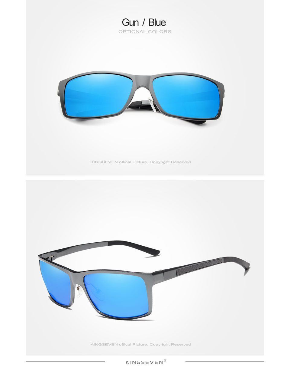 New Polarized Rectangular Driving Sunglasses for Men