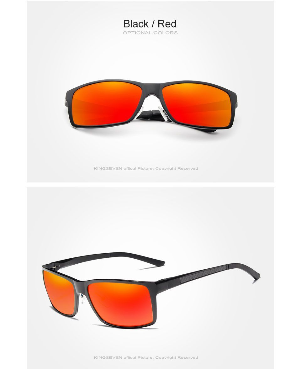 New Polarized Rectangular Driving Sunglasses for Men