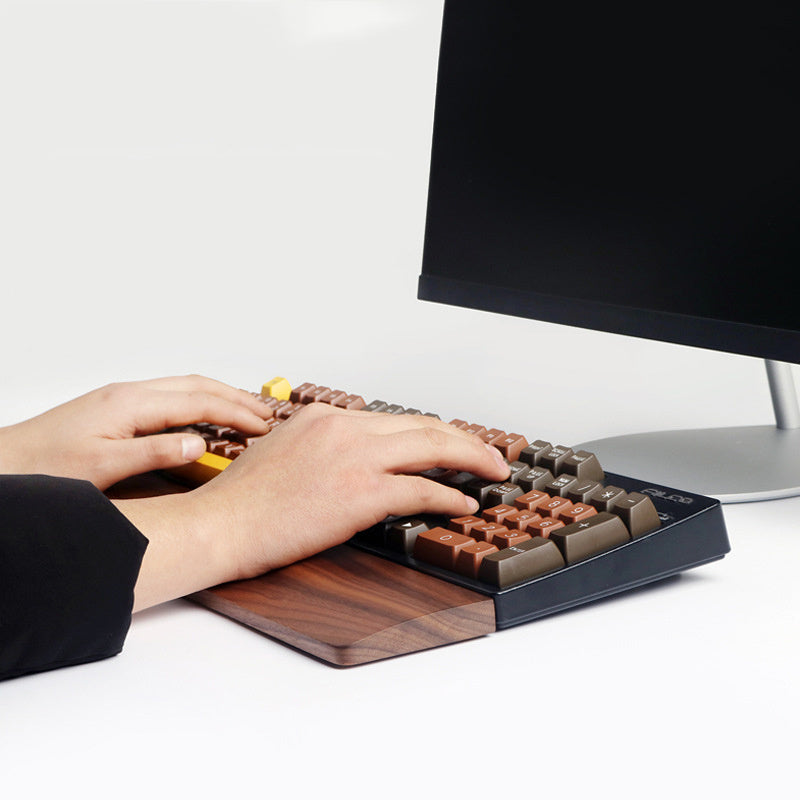 Mechanical Keyboard Walnut Wood Hand Rest Wristband