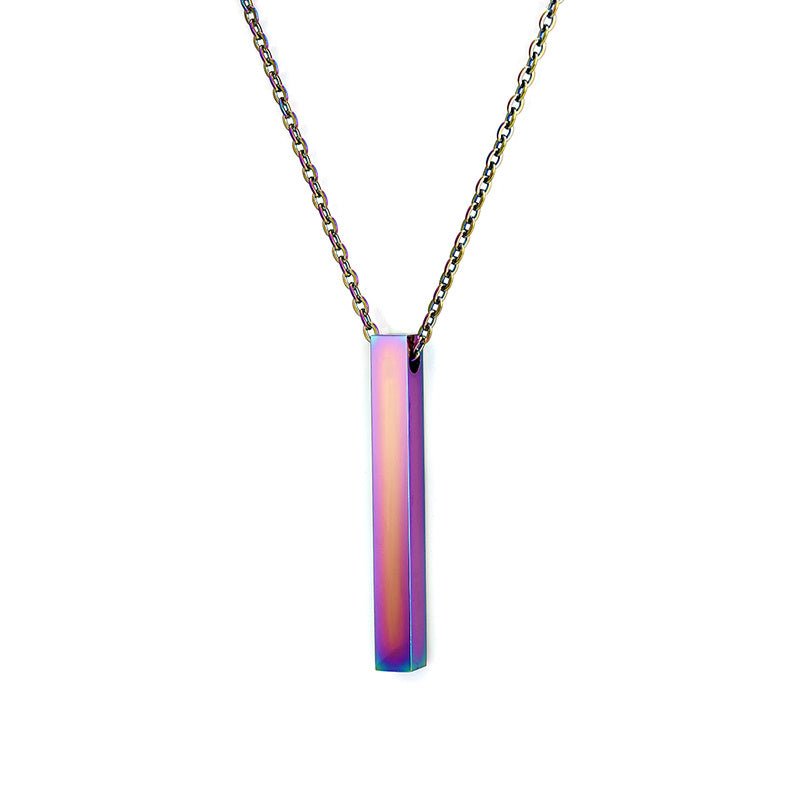 Fashion Simple Pendant Necklace - Minimalism Square Necklace