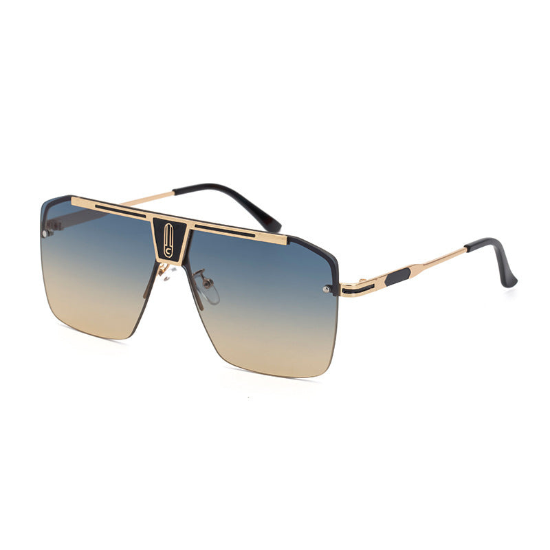 Men’s Classic Big Box Sunglasses – Metal Frame