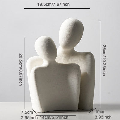 Modern Minimalist Sculpture – Ceramic Resin Home Decoration