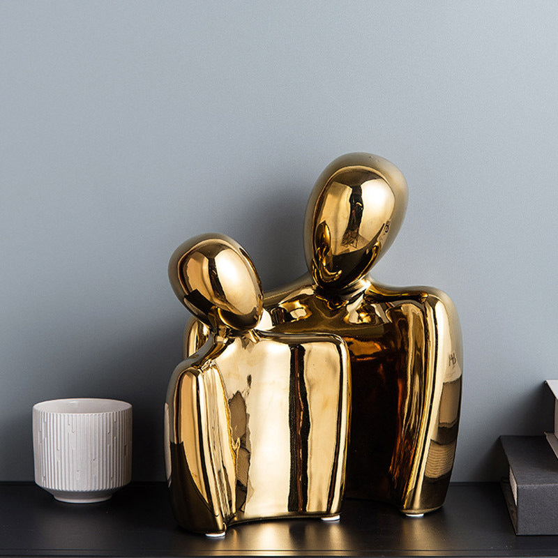 Modern Minimalist Sculpture – Ceramic Resin Home Decoration