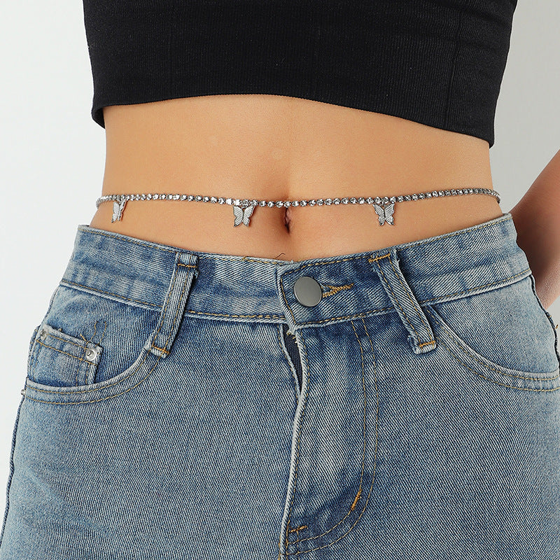 Fashion Sexy Butterfly Body Chain - Belly Waist Chain