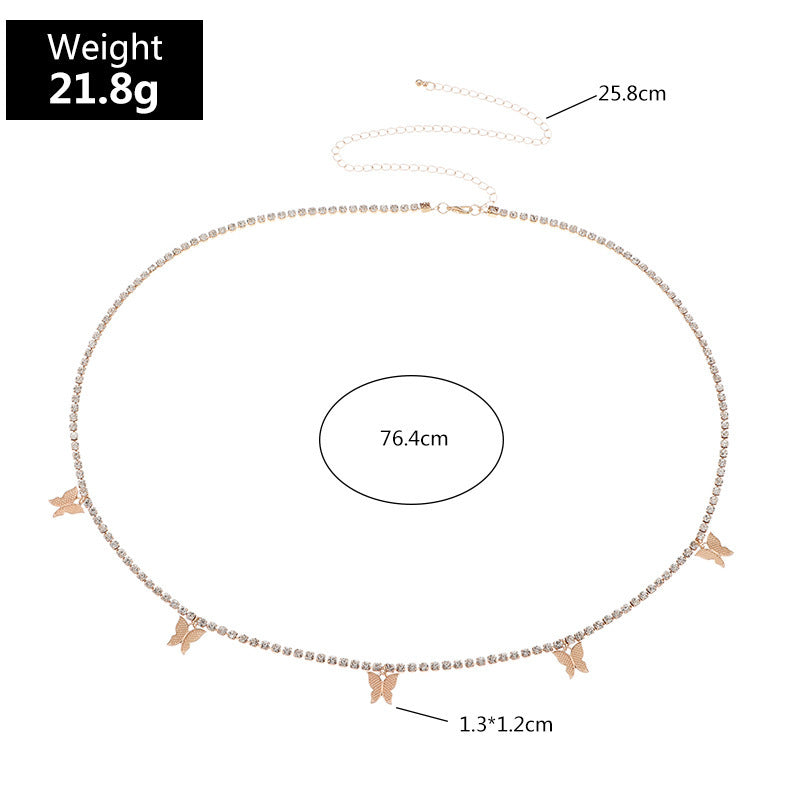 Fashion Sexy Butterfly Body Chain - Belly Waist Chain
