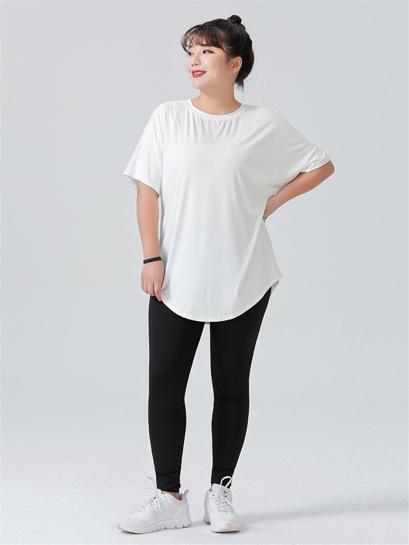 Net Yarn Running Loose Fitness Clothes Sports Top