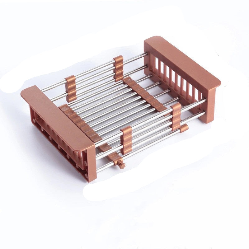 Multifunctional Retractable Stainless Steel Sink Drain Basket