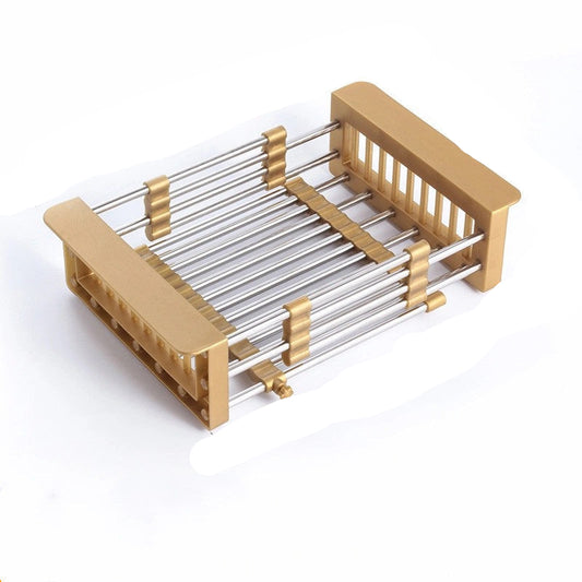 Multifunctional Retractable Stainless Steel Sink Drain Basket